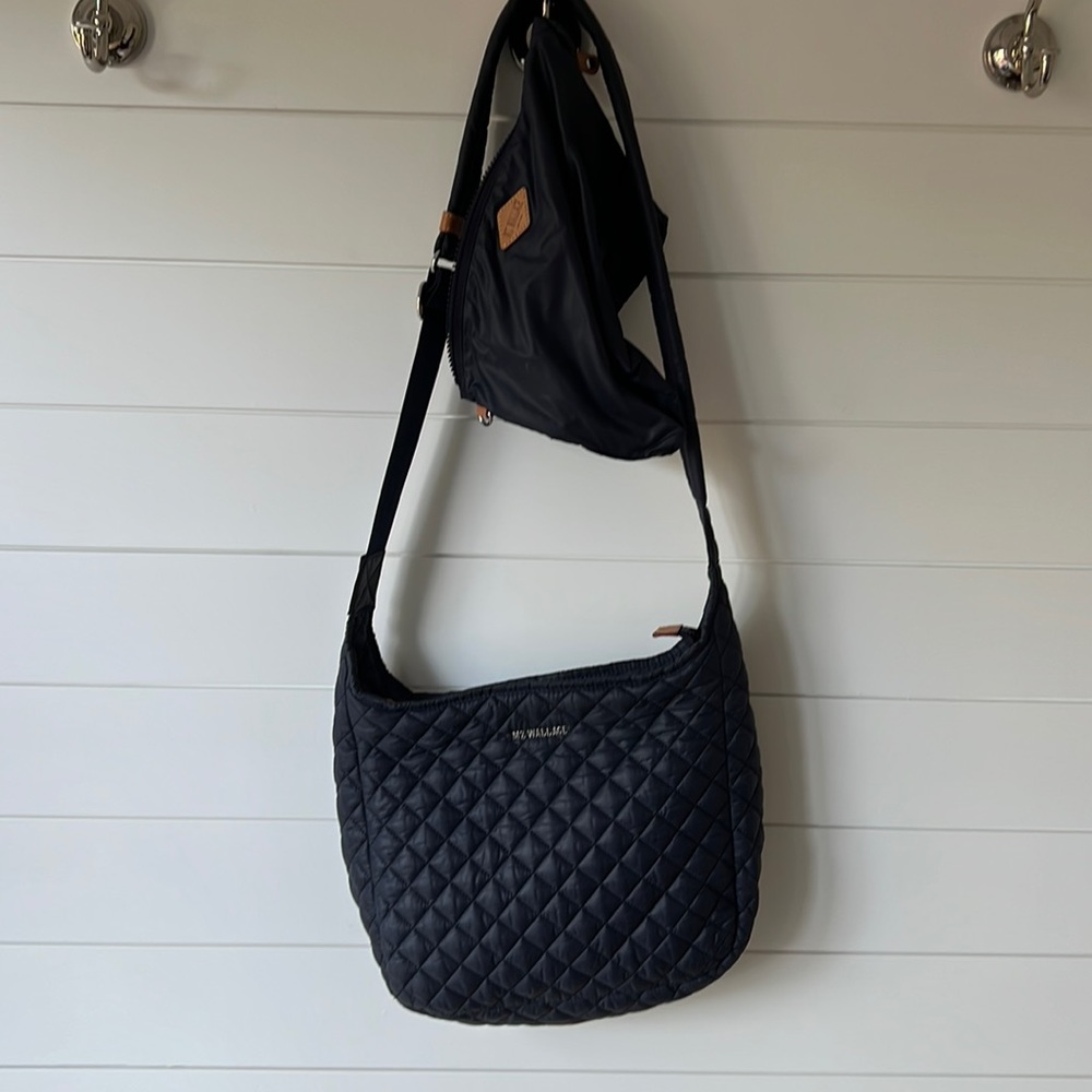 MZ Wallace Parker Deluxe crossbody Navy Blue